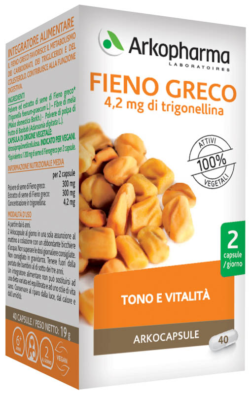 ARKOCAPSULE-FIENO GRECO BIO 40CP