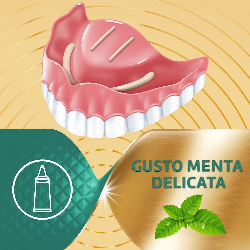 Polident Super Tenuta+Sigillante Sigillante per Protesi Dentale Gusto Menta 40g