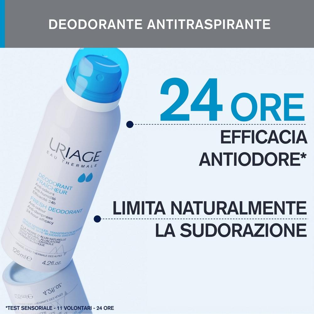 Uriage - Deodorante Fresco Antitraspirante Efficacia 24H Spray 125 ml