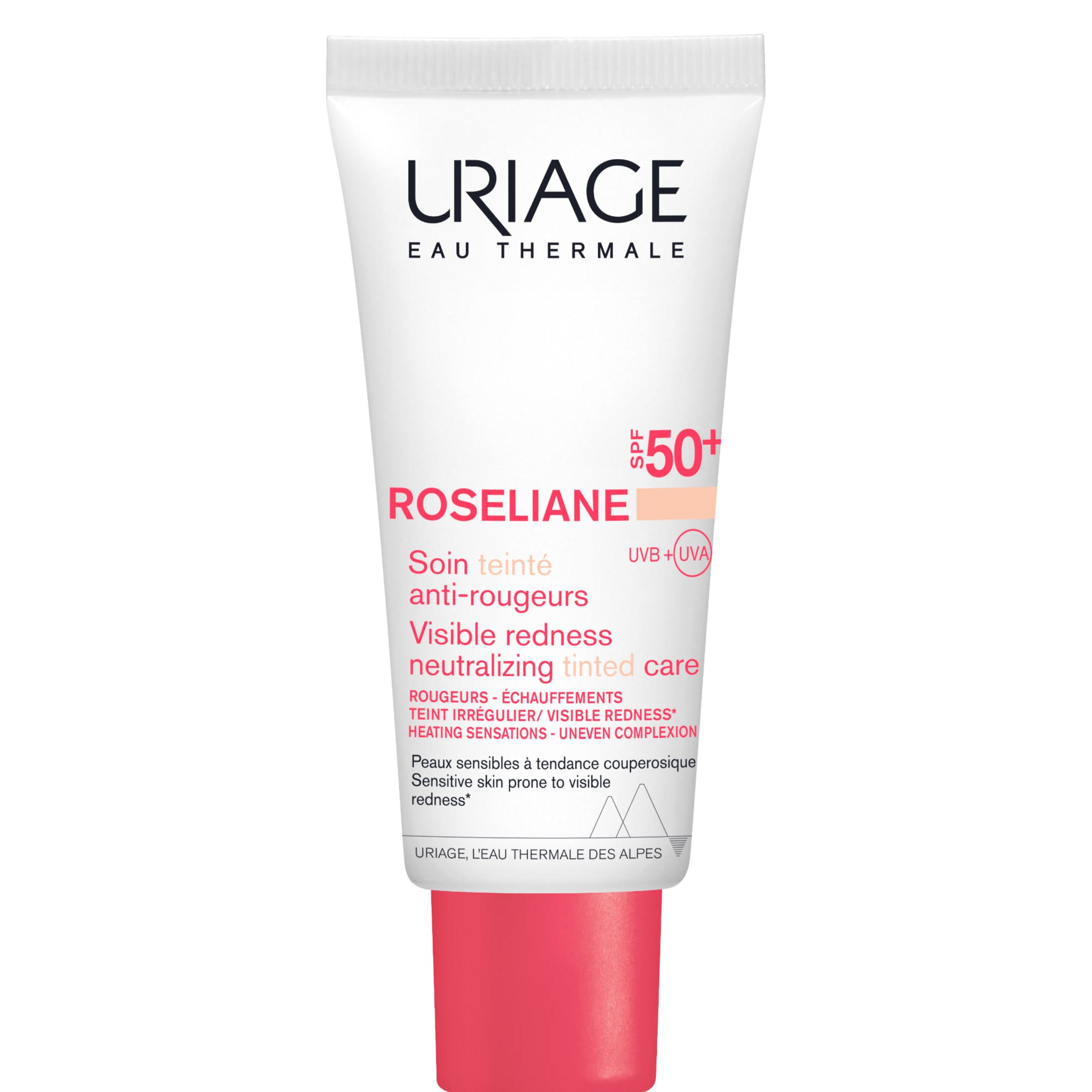 Uriage - Roséliane Crema Colorata Anti-Rossori Lenitiva SPF50+ Per Pelle Sensibile 40 ml - Tonalità Chiara
