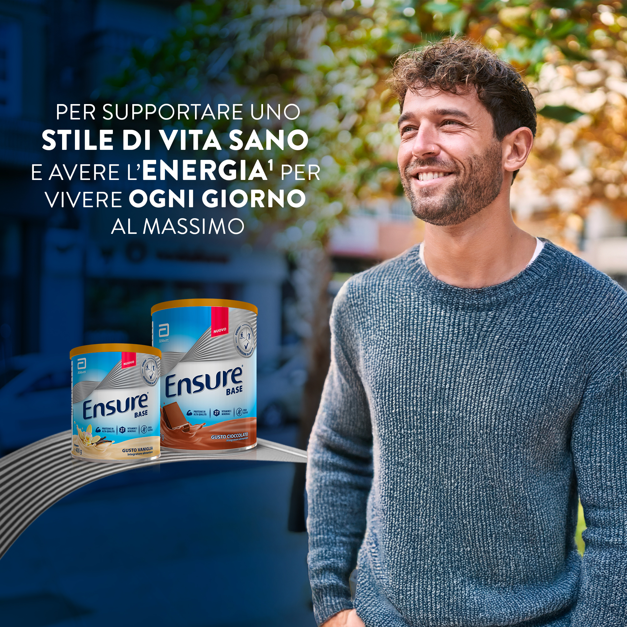 ABBOTT ENSURE BASE: Integratore alimentare che aiuta a sostenere le difese immunitarie e a contrastare stanchezza e affaticamento  - GUSTO VANIGLIA 850 gr 