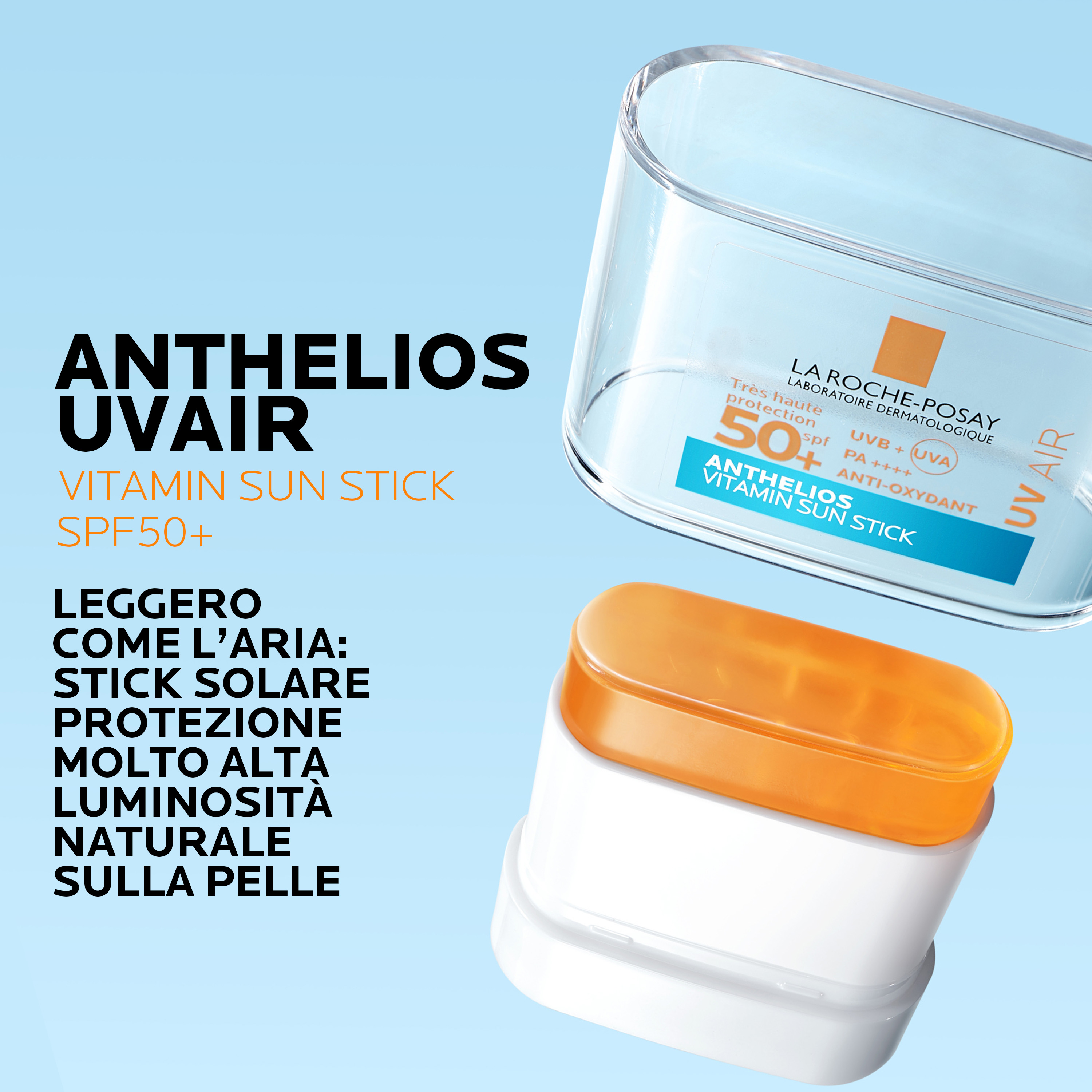 La Roche-Posay Anthelios Uvair Vitamin Sun Stick - Stick Solare SPF50+ Viso 9 g