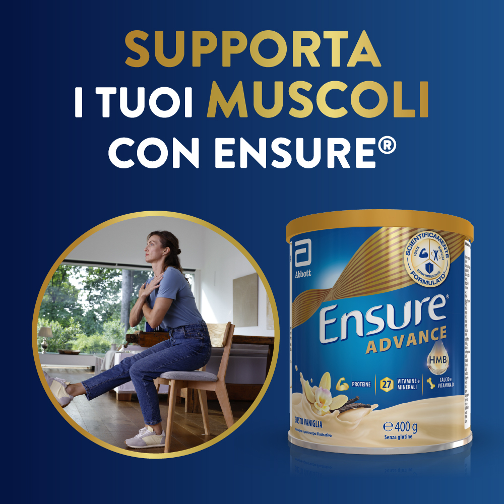 Ensure Advance Vaniglia 400 g Polvere - Integratore Di Vitamine E Minerali