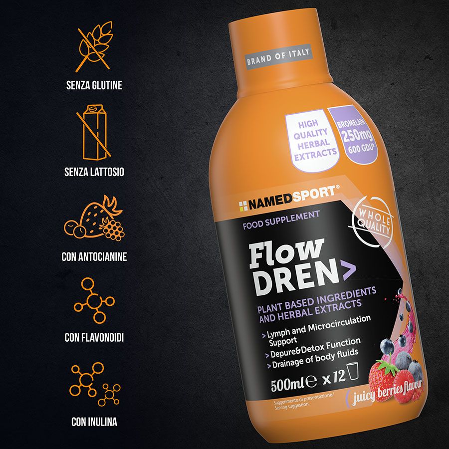 Named Sport - FlowDREN 500 ml - Integratore Drenante