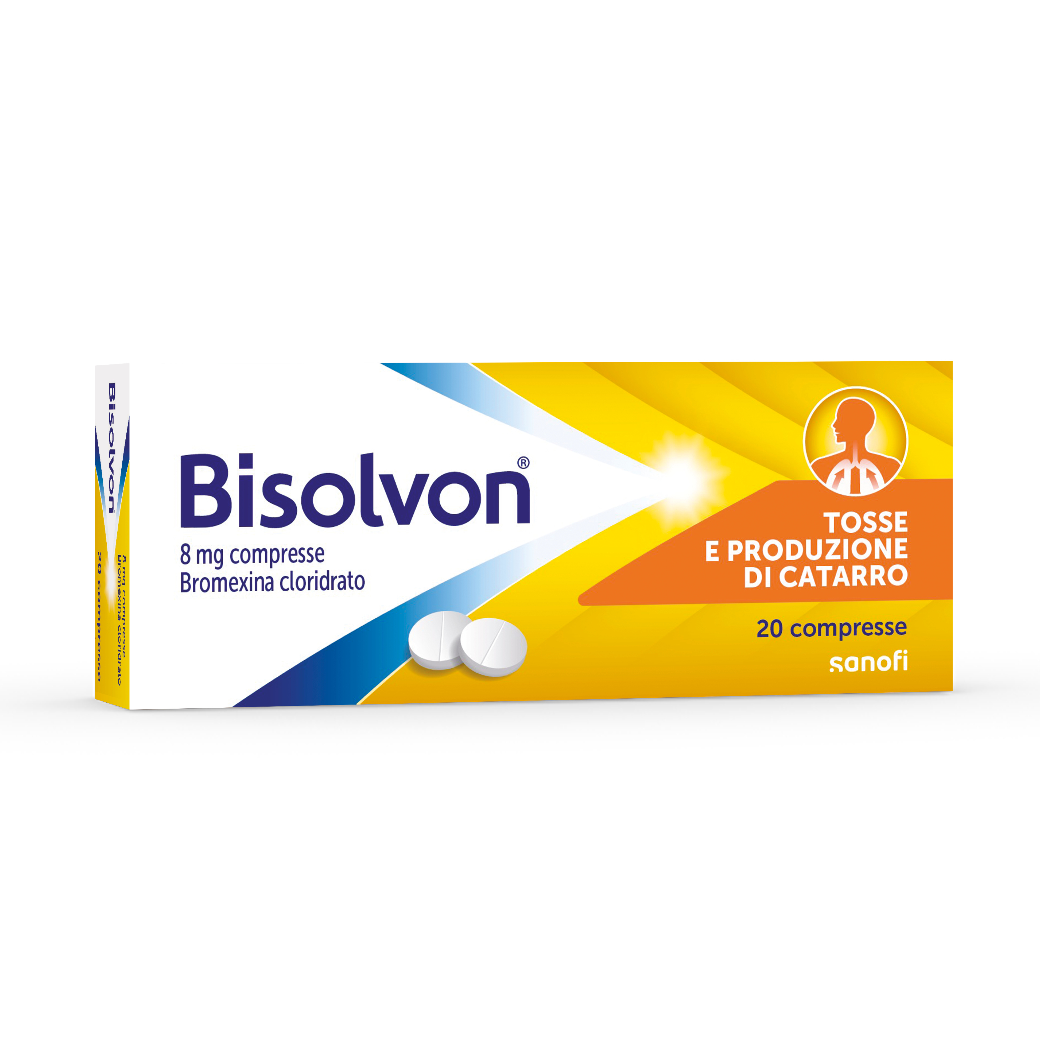 Bisolvon 8 mg - Mucolitico Per Tosse Grassa 20 Compresse