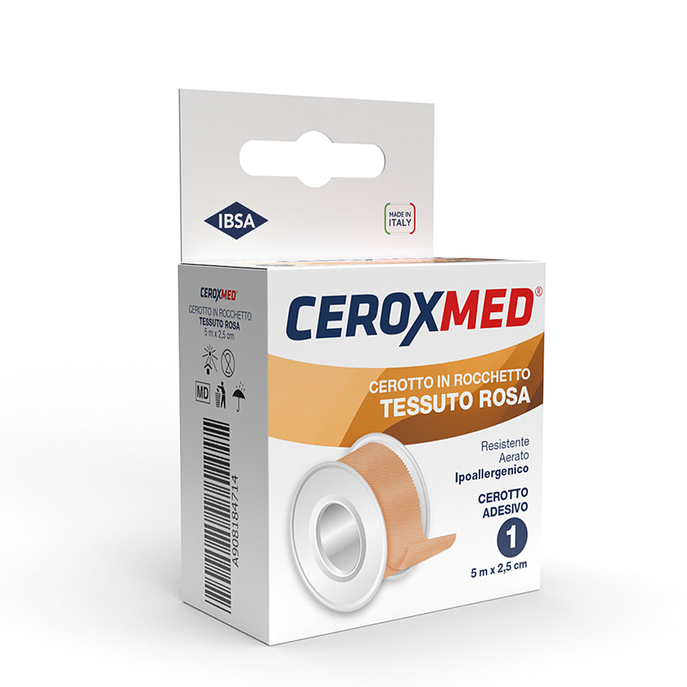 Ceroxmed Cerotto in Rocchetto Colore Rosa m 5x2,5 cm