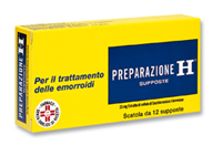 PREPARAZIONE H Trattamento Emorroidi e Ragadi Anali 12 Supposte