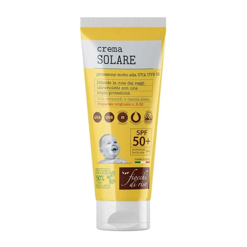 Fiocchi Di Riso - Crema Solare Bimbi Protezione SPF50+ Molto Alta 100 ml