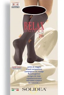 Solidea Relax Unisex 70denari compressione graduata 12/15 mmHg TG L Nero