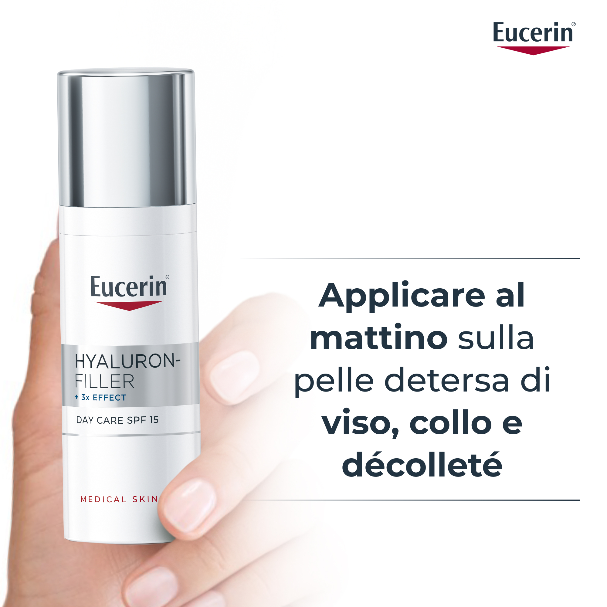 Eucerin Hyaluron-Filler Crema Viso Giorno Antiage SPF15 50mL