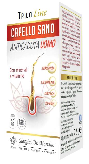 Capello Sano Anticaduta Uomo 120 Pastiglie 