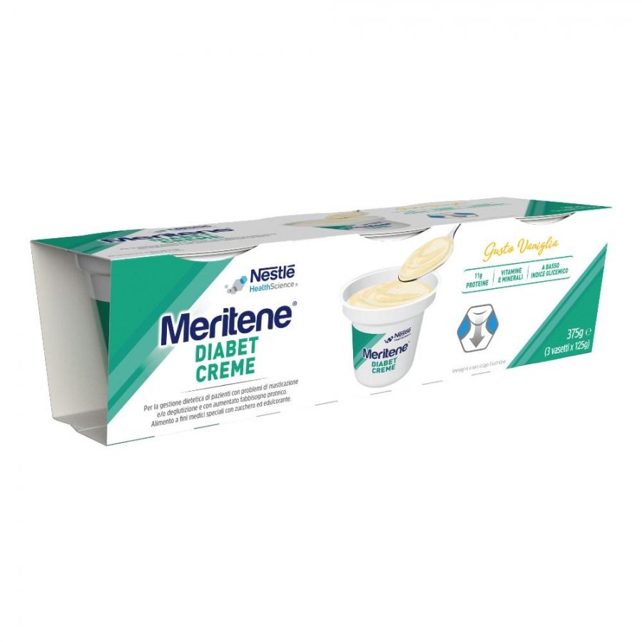 MERITENE DIABET crema alla vaniglia 3X125G