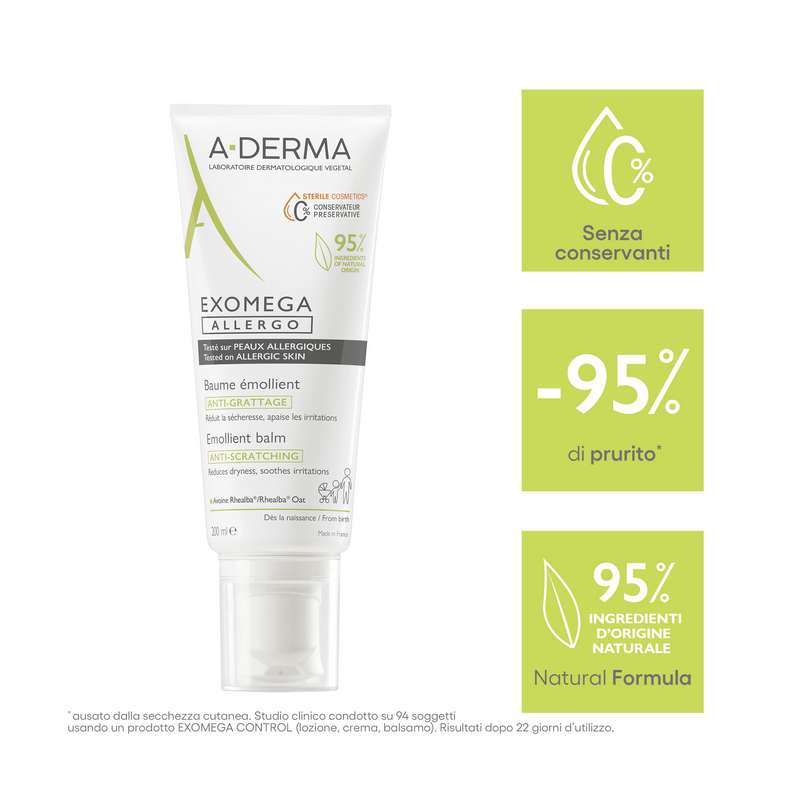 A-DERMA EXOMEGA ALLERGO Balsamo Emolliente 200mL