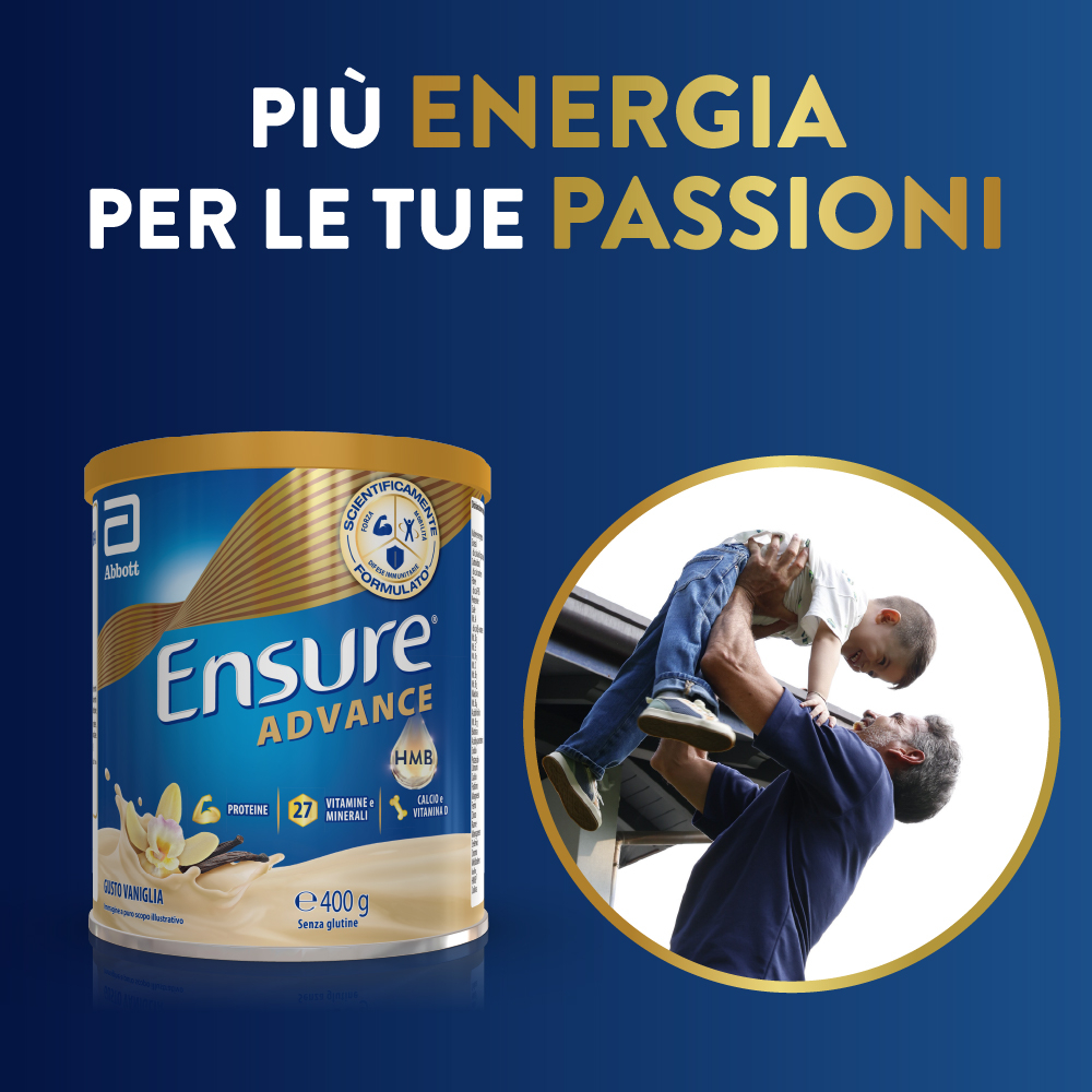 Ensure Advance Vaniglia 400 g Polvere - Integratore Di Vitamine E Minerali