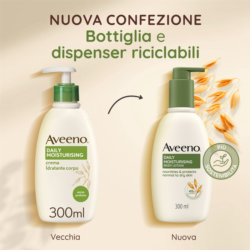 Aveeno Daily Moisturising Crema Idratante Corpo 300ml