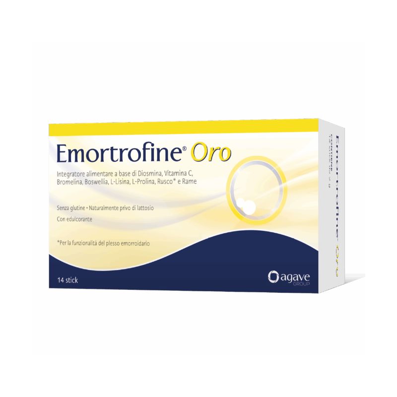 Agave - Emortrofine Oro 14 Stick - Integratore Per Il Plesso Emorroidario