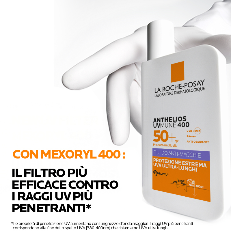 La Roche-Posay - Anthelios Uvmune 400 Fluido Anti-Macchie SPF50+ Viso 50 ml