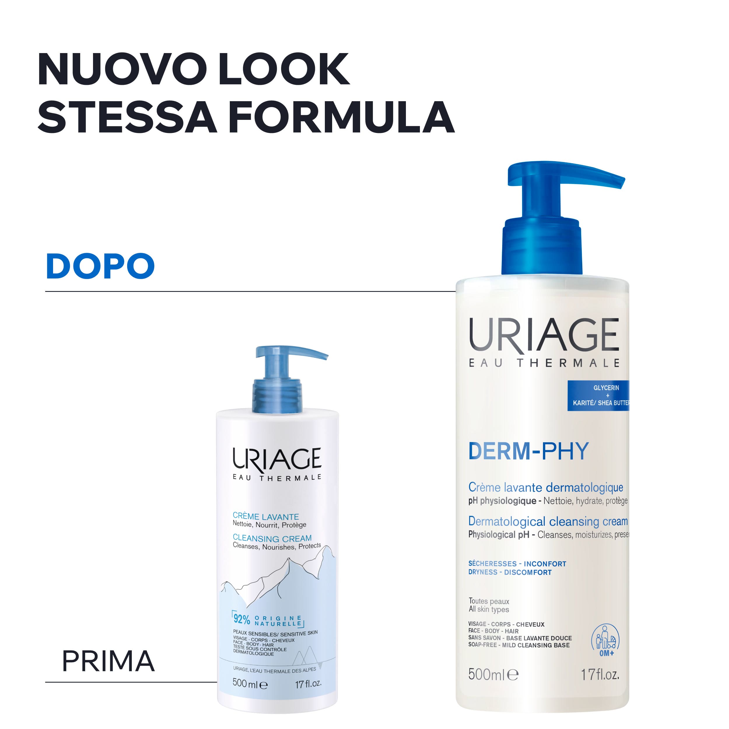 ​​Uriage Derm-Phy Crema Lavante Dermatologica Viso E Corpo Per Pelle Sensibile 50 ml