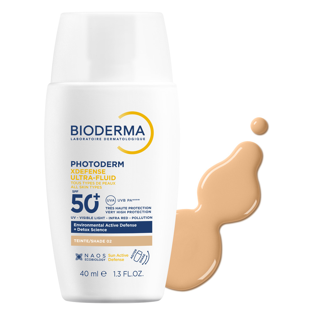 Bioderma Photoderm - Xdefense Ultra Fluid SPF50+ Crema Solare Viso Colorata 40 ml - Tonalità 02