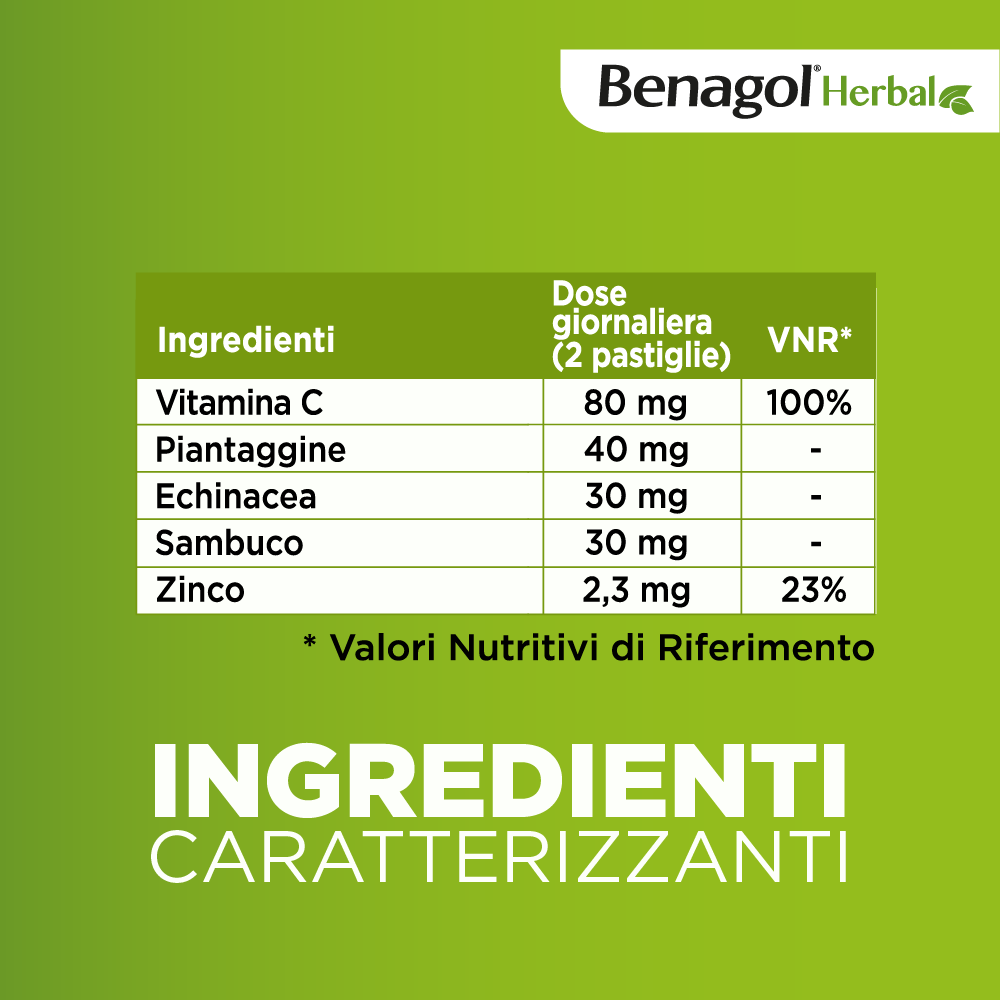 BENAGOL HERBAL FRUTTI DI BOSCO 24 - NOVITA' pastiglie mal di gola 