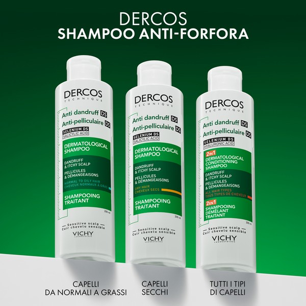 Vichy Dercos 2in1 Shampoo + Balsamo Anti-forfora DS? trattante dermatologico 200ml