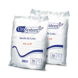 UroSystem Sacca da Letto Senza Valvola di Scarico Tubo da 90 cm 30 Pezzi