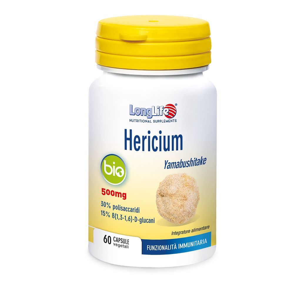 LongLife Hericium Bio Integratore Difese Immunitarie 60 Capsule