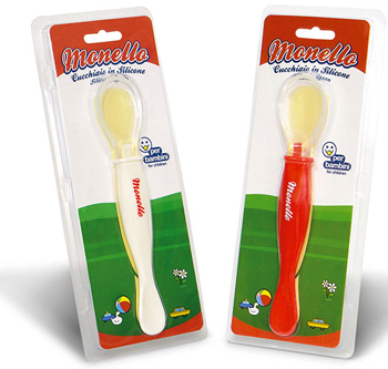 CUCCHIAIO SILICONE MONELLO RO