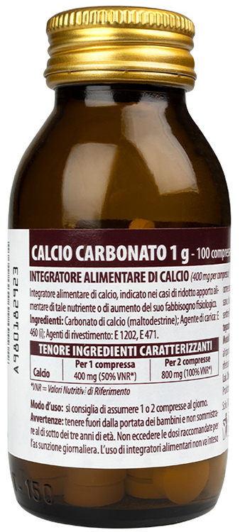 CALCIO CARB 100CPR 1G SELLA