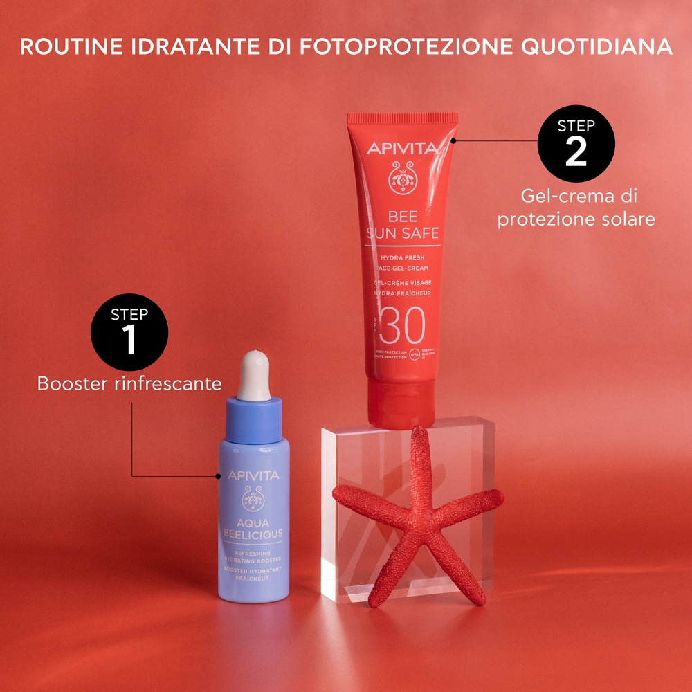 Apivita Bee Sun Safe - Hydra Fresh Gel-Crema Solare SPF30 Viso 50 ml