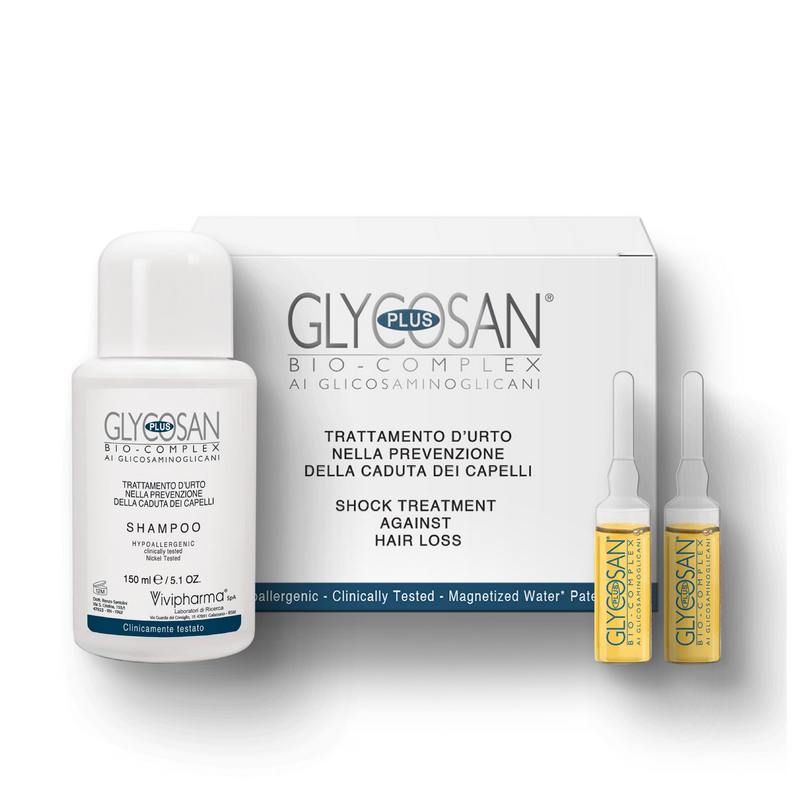 GLYCOSAN PLUS TRATTAMENTO Anticaduta 12Fiale+Shampoo150mL