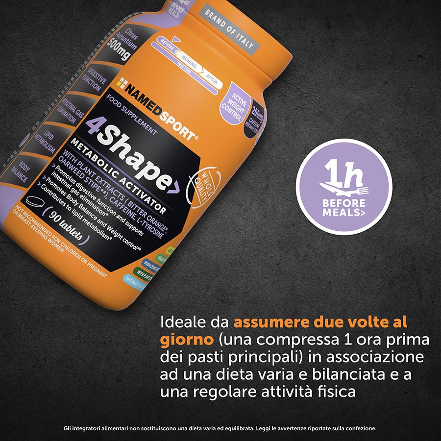Named Sport - 4Shape Metabolic Activator 90 Compresse - Integratore Per Il Metabolismo