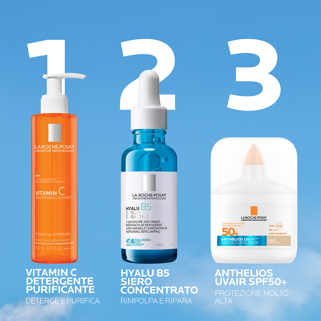 La Roche-Posay Anthelios Uvair Serum Sunscreen - Protezione Solare SPF50+ Viso 50 ml - Tonalità Chiara