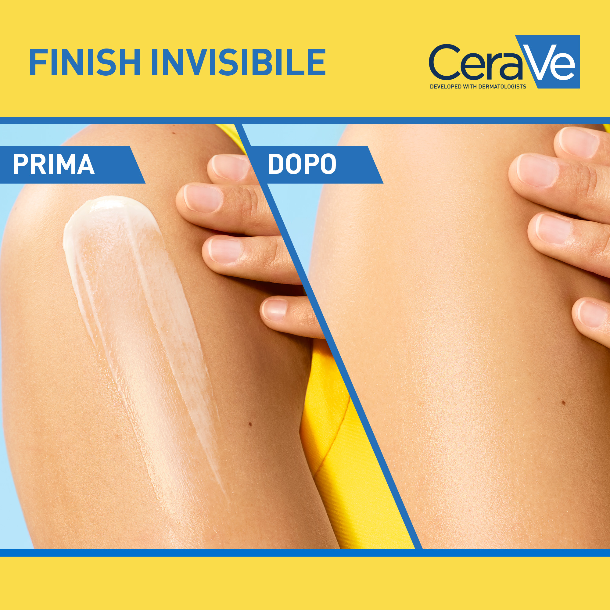 CeraVe Protezione Solare Idratante Invisibile - Crema Solare SPF30 Viso E Corpo 177 ml