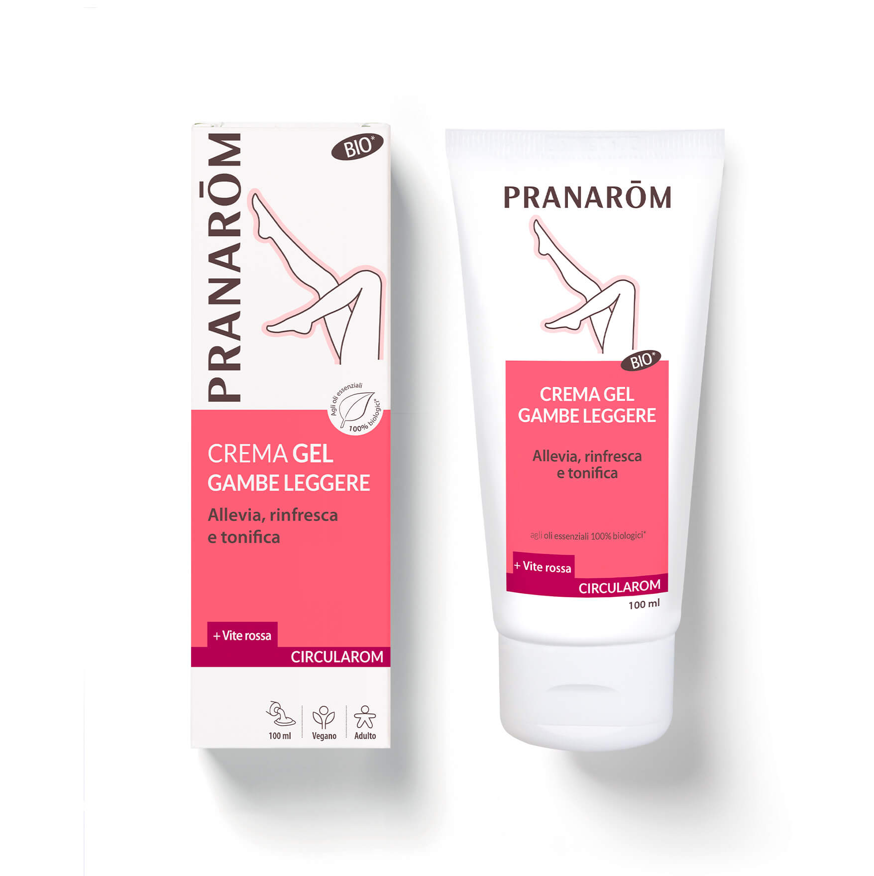 Pranarom Circularom - Crema Gel Per Gambe Leggere Bio 100 ml