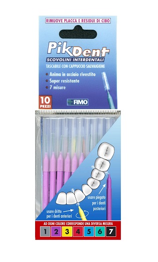 Pikdent Scovolino Interdentale 2 Viola 0,5 mm 10 Pezzi