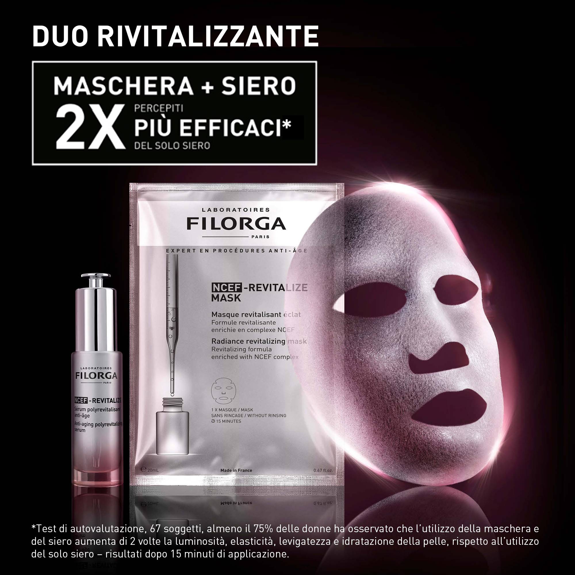 Filorga - NCEF Revitalize Mask - Maschera In Tessuto Nutriente E Rivitalizzante