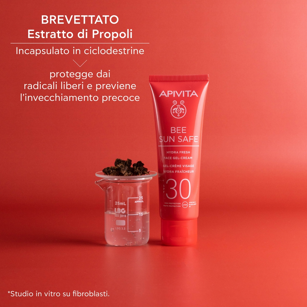 Apivita Bee Sun Safe - Hydra Fresh Gel-Crema Solare SPF30 Viso 50 ml