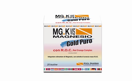 MGK VIS Magnesio Gold Puro Integratore Energetico 20 Bustine