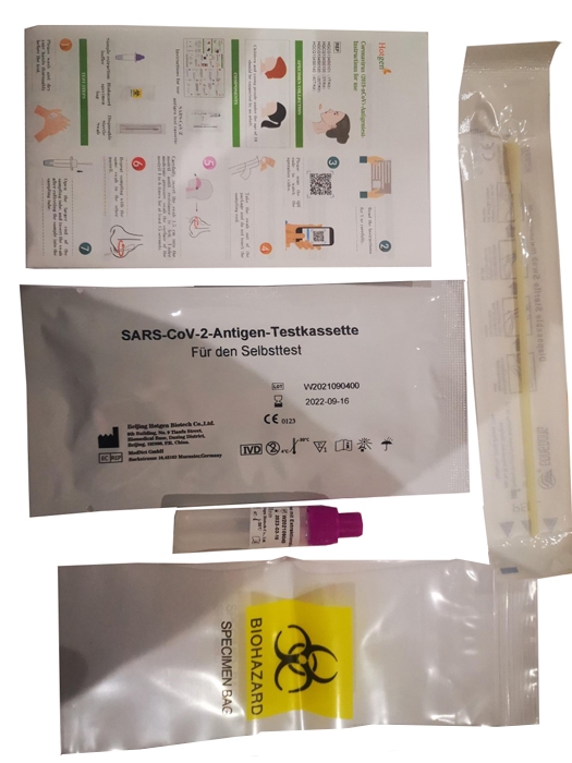 Hotgen Test Coronavirus (2019-nCoV) Tampone antigenico rapido CONFEZIONE DA 5 PEZZI