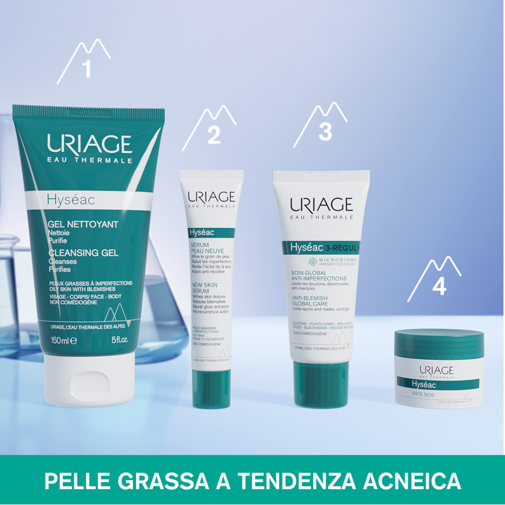 Uriage Hyséac Gel Detergente Purificante Viso E corpo 150 ml