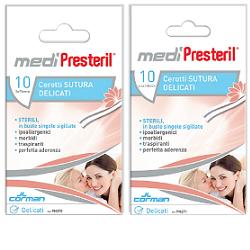 MediPresteril 10 cerotti Sutura Delicati 3 x 7,5 mm