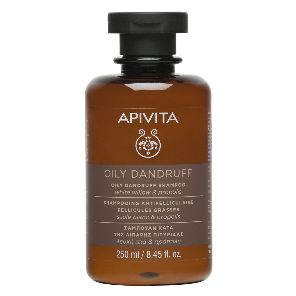 Apivita - Shampoo Forfora Grassa per Capelli 250ml - Trattamento Anti-Forfora