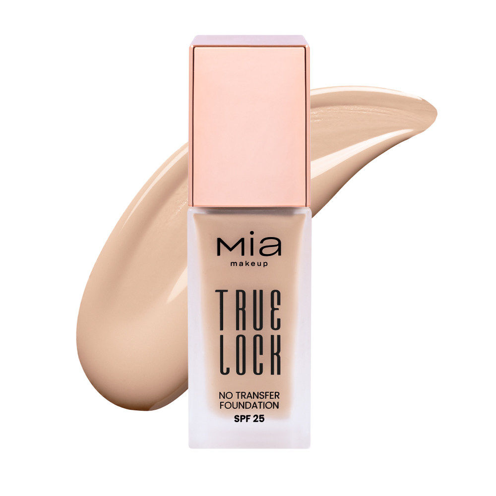Mia Makeup - True Lock - Fondotinta Fluido SPF25 A Lunga Tenuta - N.04 Peach Pie