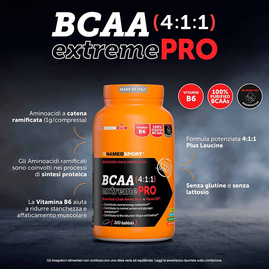 Named Sport - BCAA 4:1:1 ExtremePro 310 Compresse - Integratore Di Aminoacidi