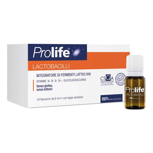 Prolife Lactobacilli - Integratore di fermenti lattici vivi - 10 Flaconcini