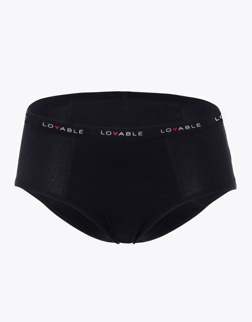 LOVABLE Culotte da ciclo lavabile FLUSSO ABBONDANTE NERO TAGLIA L