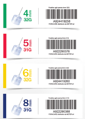 Fora Ago Fine Per Penna da Insulina 31G 5 mm 100 Pezzi