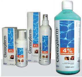 ICf  Clorexyderm Soluzione 4% Disinfettante Cani e Gatti 250 ml