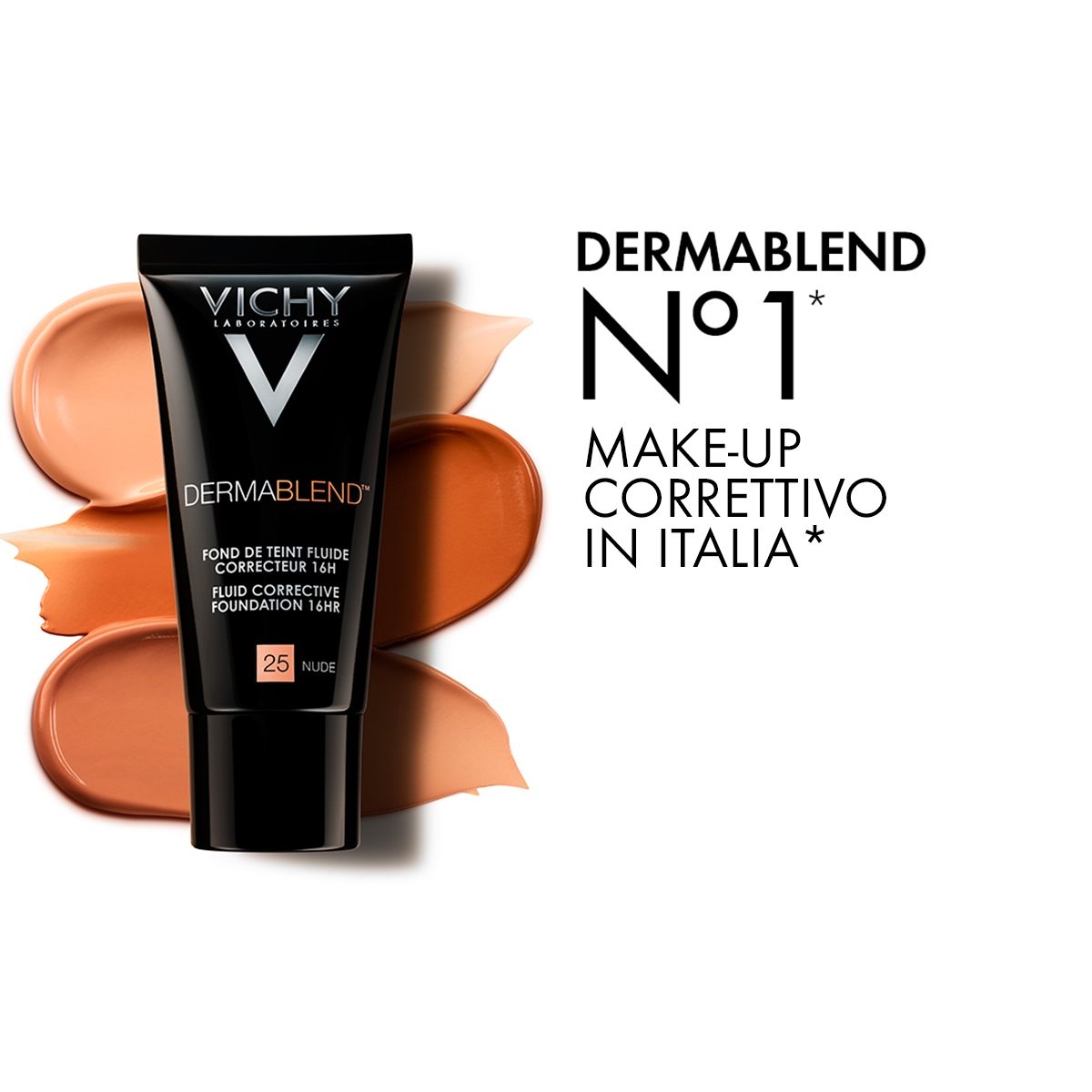 Vichy Dermablend Fondotinta Correttore Fluido 16h tonalità 45 - 30 ml correttore fino a 16 ore